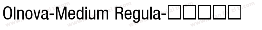 Olnova-Medium Regula字体转换